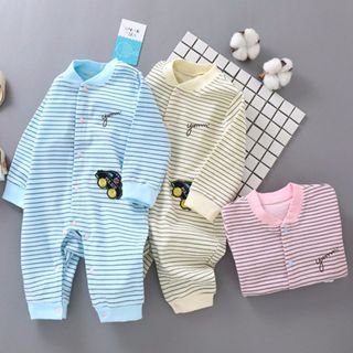 Áo liền quần cho bé sơ sinh chất liệu thun cotton xịn thoáng mát 100