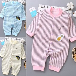 Áo liền quần cho bé sơ sinh chất liệu thun cotton xịn thoáng mát 100