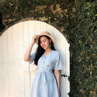 đầm sọc 3 màu thời trang