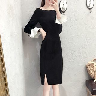 Đầm thun ôm dáng tiểu thơ nhẹ nhàng che khuyết điểm bụng 125