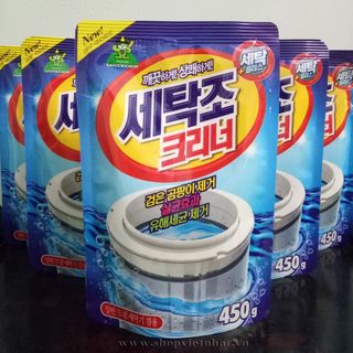 BỘT TẨY VỆ SINH LỒNG MÁY GIẶT HÀN QUỐC SIÊU SẠCH BỊCH 450G giá sỉ