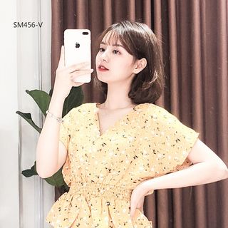 SƠ MI PEPLUM HOA NHÍ
