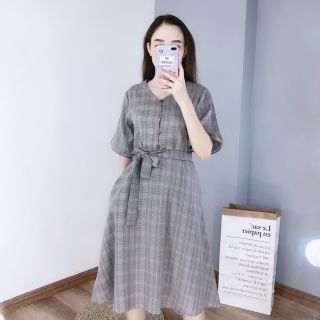 đầm sọc 3 màu thời trang