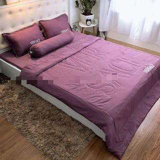 Bộ chăn ga gối đũi cotton mềm mịn kt 1m6x2m