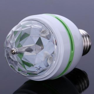 BÓNG ĐÈN LED VŨ TRƯỜNG CHIẾU 7 MÀU XOAY TRÒN