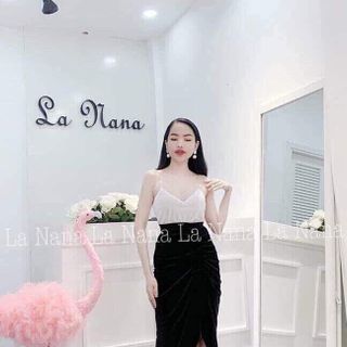 Set Áo X Váy Nhung