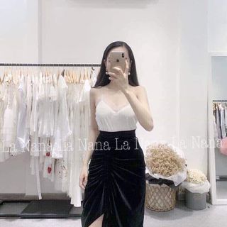 Set Áo X Váy Nhung
