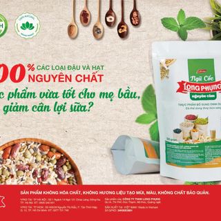 Bột Ngũ Cốc Long Phụng 1000 Kg Các Loại Đậu Hạt Hạnh Nhân Hạt Sen Hạt Kê Hạt Chia