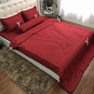 Bộ chăn ga gối đũi cotton mềm mịn kt 1m8x2m