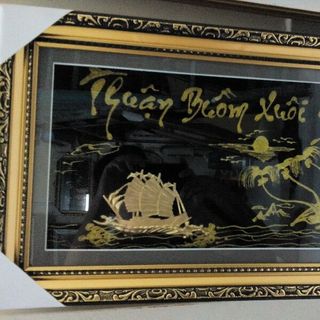 tranh nhung đỏ và nhung đen