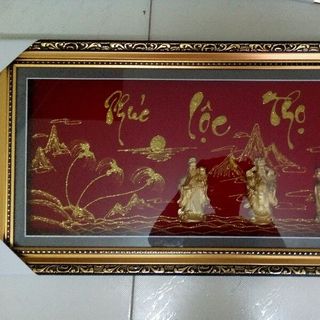 tranh nhung đỏ và nhung đen
