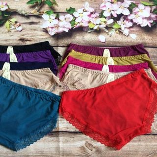 QTH150-Quần lót thông hơi viền ren
