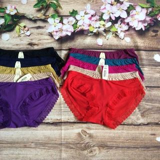 QTH150-Quần lót thông hơi viền ren