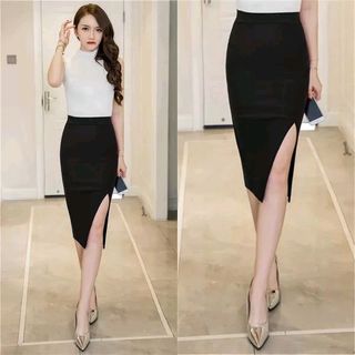 Chân Váy Bút Chì Xẻ Trước