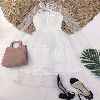 Đầm lưới vintage