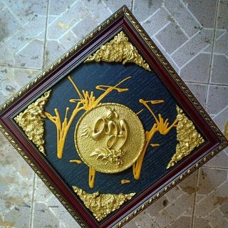 tranh thư pháp phù điêu nhỏ