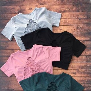 Áo tập croptop lazer