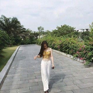 Quần ống xuông vait đũi giấy