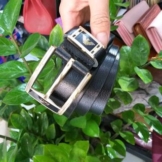 Thắt lưng da bò tấm khóa xâu 01