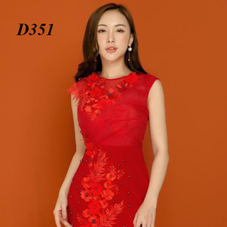 Đầm dạ hội body đuôi cá giống hình
