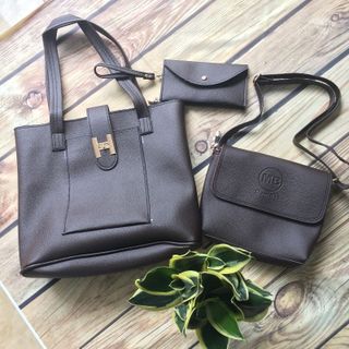 Bộ túi xách KH da vân hạt mềm
