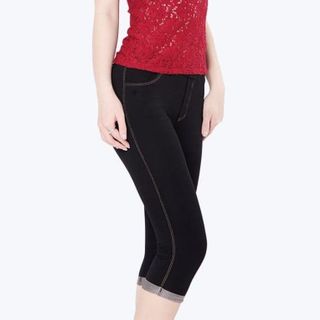 Quần legging giả jean lửng giá sỉ​ giá bán buôn Big size đến 90kg