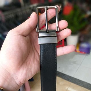 Thắt lưng da bò khóa xoay 2 mặt