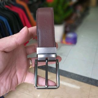 Thắt lưng da bò khóa xoay 2 mặt