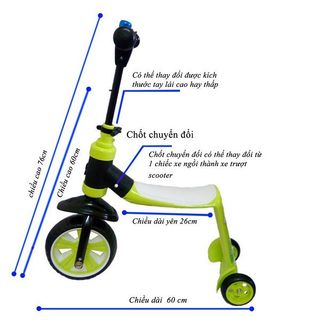 XE TRƯỢT SCOOTER 2 TRONG 1 CHO BÉ hàng việt nam
