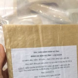 BÁNH RAM HÀ TĨNH Tệp 100 lá hút chân không bánh đa nem