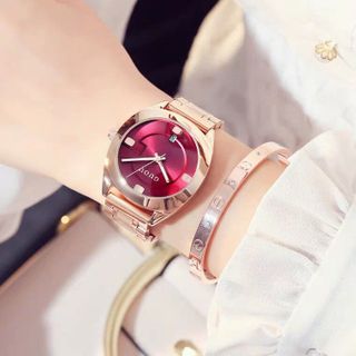 Đồng hồ nữ GUOU 8097 dây sắt