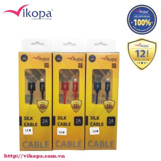 Dây cáp Lightning bọc vải cao Vikopa