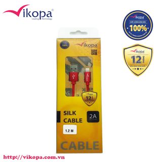 Dây cáp Lightning bọc vải cao Vikopa
