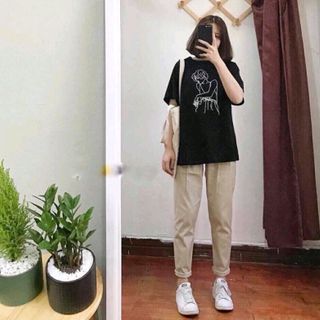 quần kaki lưng thun