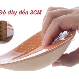 AVI44-Áo dán nâng ngực cúp tròn mút dày 3cm dây rút có dây trong
