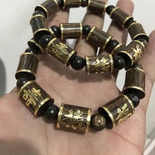 Trầm hương thiên nhiên mạ vàng 18k
