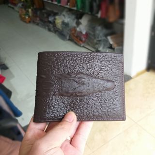 Ví da bò vân đầu cá sấu