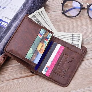 ví bóp da nam bền đẹp kiểu đứng BVBĐ28