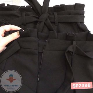 Baggy xếp lưng kèm nơ eo