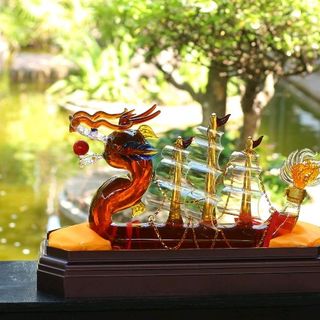 Bình đựng Rượu thuyền buồm Phong Thủy