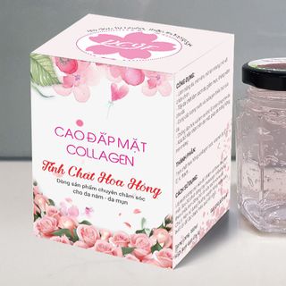 Cao đắp mặt collagen tinh chất Hoa Cúc tinh chất Rượu Vang tinh chất Rong Biển tinh chất Hoa Hồng