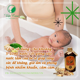 NƯỚC TẮM CỐT GỪNG VIETCARE