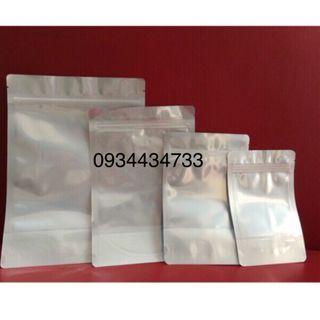 Túi zip bạc đáy đứng 1kg