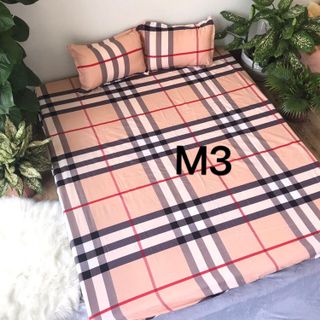Bộ ga giường kèm 2 vỏ gối nằm cotton poly
