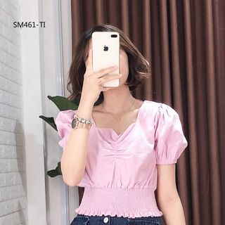 ÁO KIỂU NHÚN NGỰC BO EO