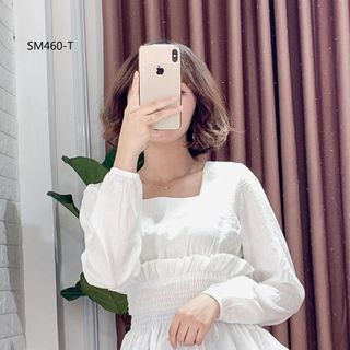 ÁO KIỂU TRƠN BO EO