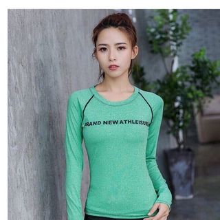 Áo tập thun gân dài tay