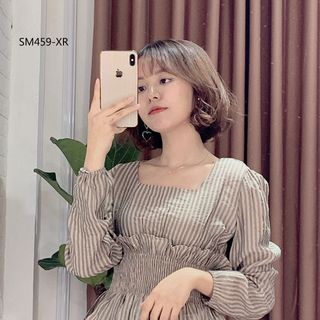 ÁO KIỂU SỌC BO EO