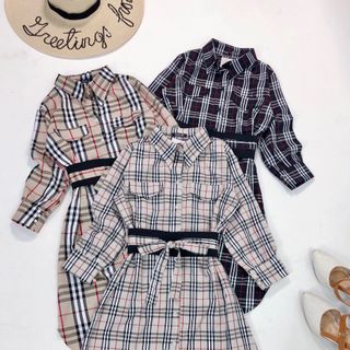 ĐẦM SƠ MI KÈM BELT RỜI
