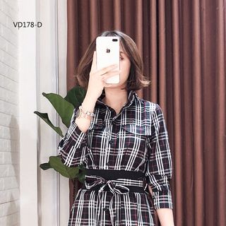 ĐẦM SƠ MI KÈM BELT RỜI